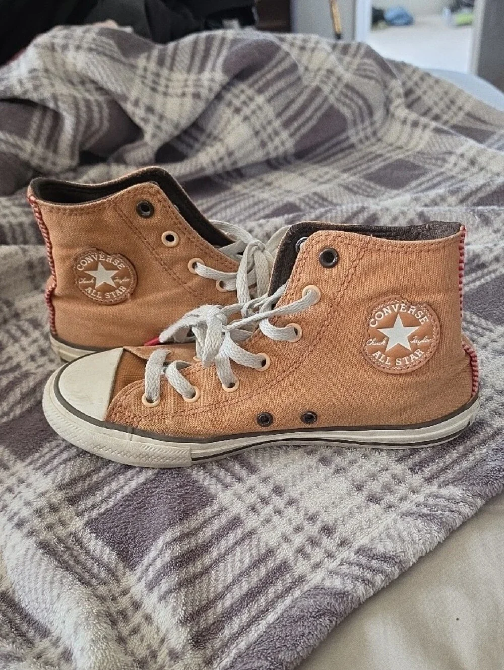 Kids Converse High Top Sneakers, Gingerbread